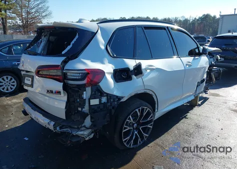 2022 BMW X5 M z USA, uszkodzony, nr VIN 5YMJU0C07N9M18232